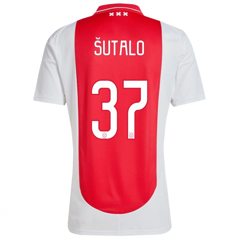 Danxen Kid Josip Sutalo #37 Red White Home Jersey 2024/25 T-Shirt