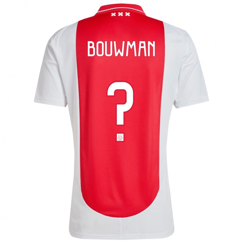 Danxen Kid Aaron Bouwman #0 Red White Home Jersey 2024/25 T-Shirt
