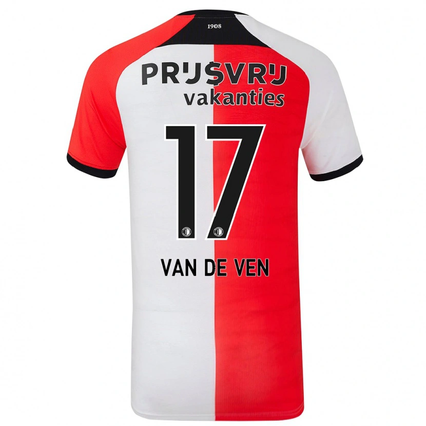 Danxen Kid Zoi Van De Ven #17 Red White Home Jersey 2024/25 T-Shirt