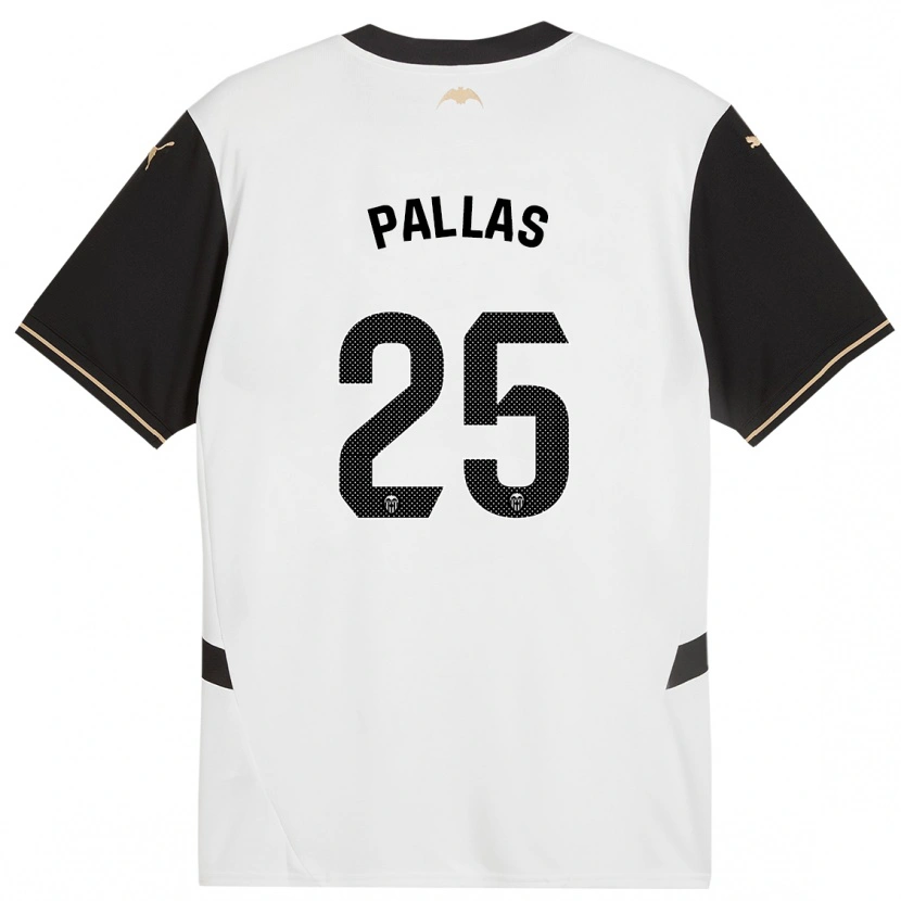 Danxen Kid Nerea Pallas #25 White Black Home Jersey 2024/25 T-Shirt