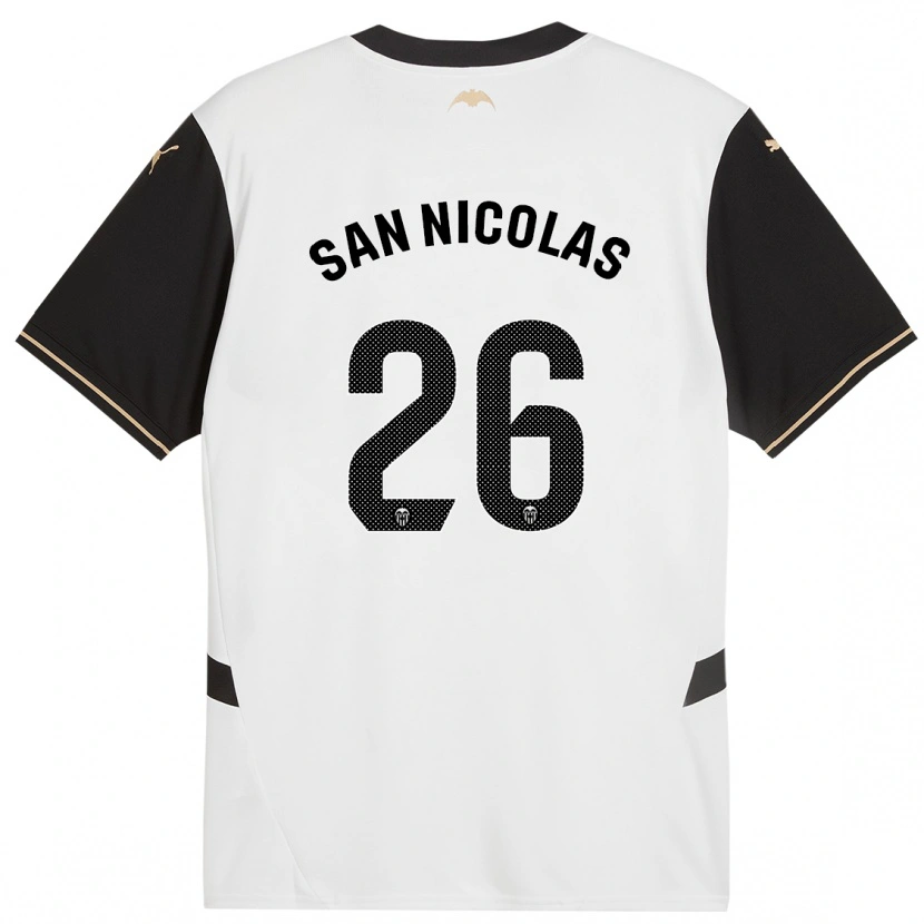 Danxen Kid Olga San Nicolas #26 White Black Home Jersey 2024/25 T-Shirt