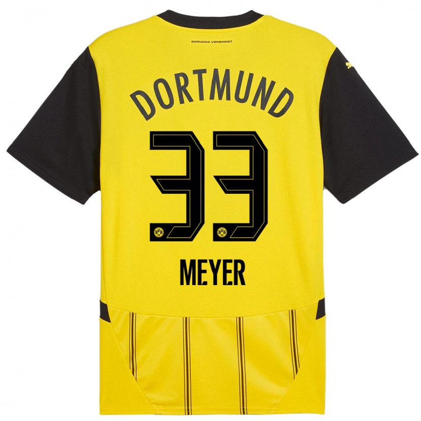 Danxen Kid Alexander Meyer #33 Yellow Black Home Jersey 2024/25 T-Shirt