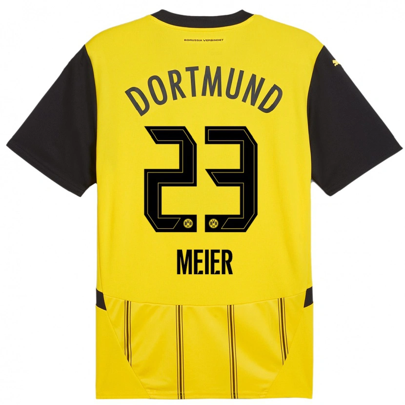 Danxen Kid Maximilian Meier #23 Yellow Black Home Jersey 2024/25 T-Shirt