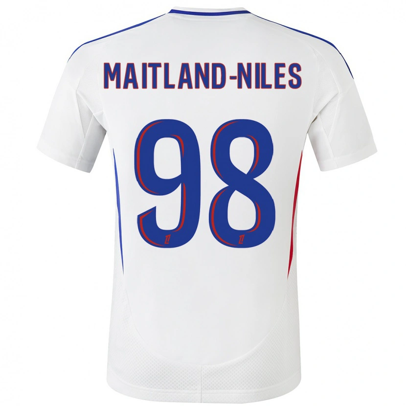 Danxen Kid Ainsley Maitland-Niles #98 White Blue Home Jersey 2024/25 T-Shirt
