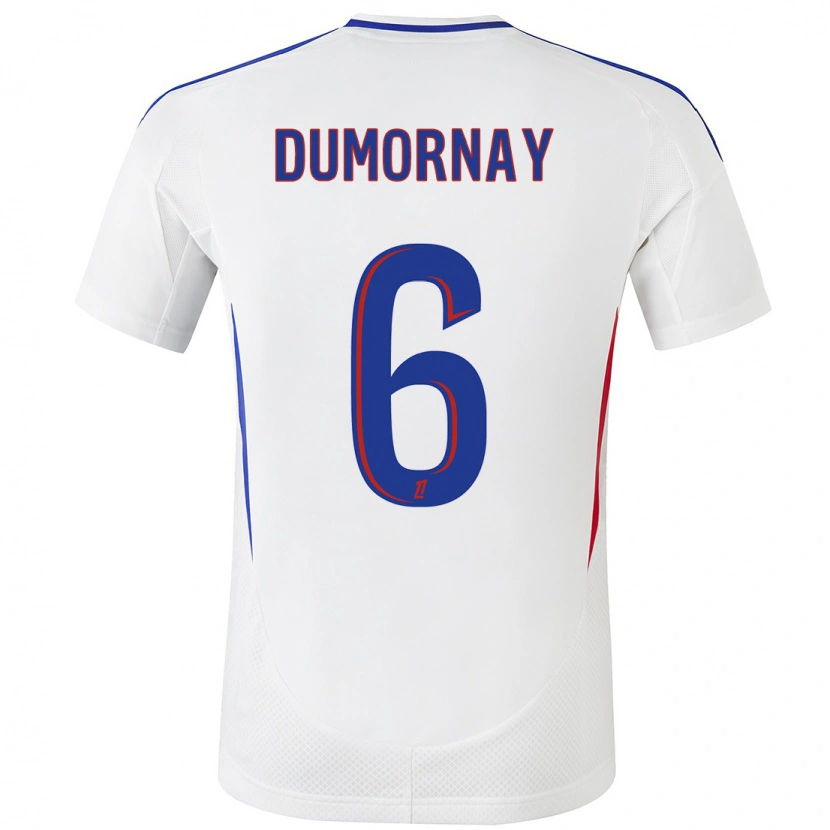 Danxen Kid Melchie Dumornay #6 White Blue Home Jersey 2024/25 T-Shirt