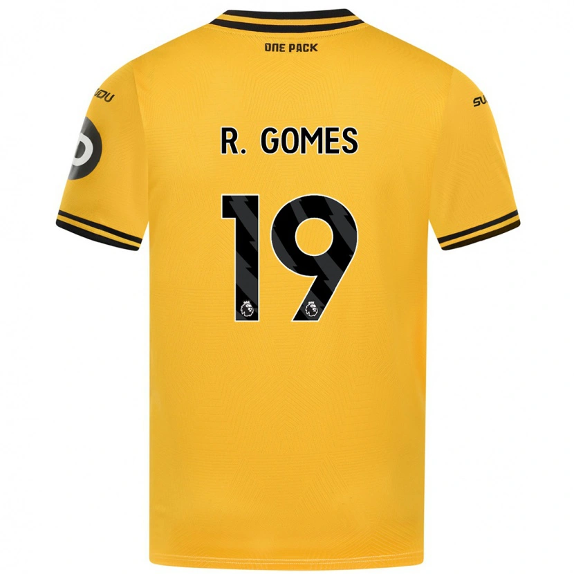 Danxen Kid Rodrigo Gomes #19 Yellow Home Jersey 2024/25 T-Shirt