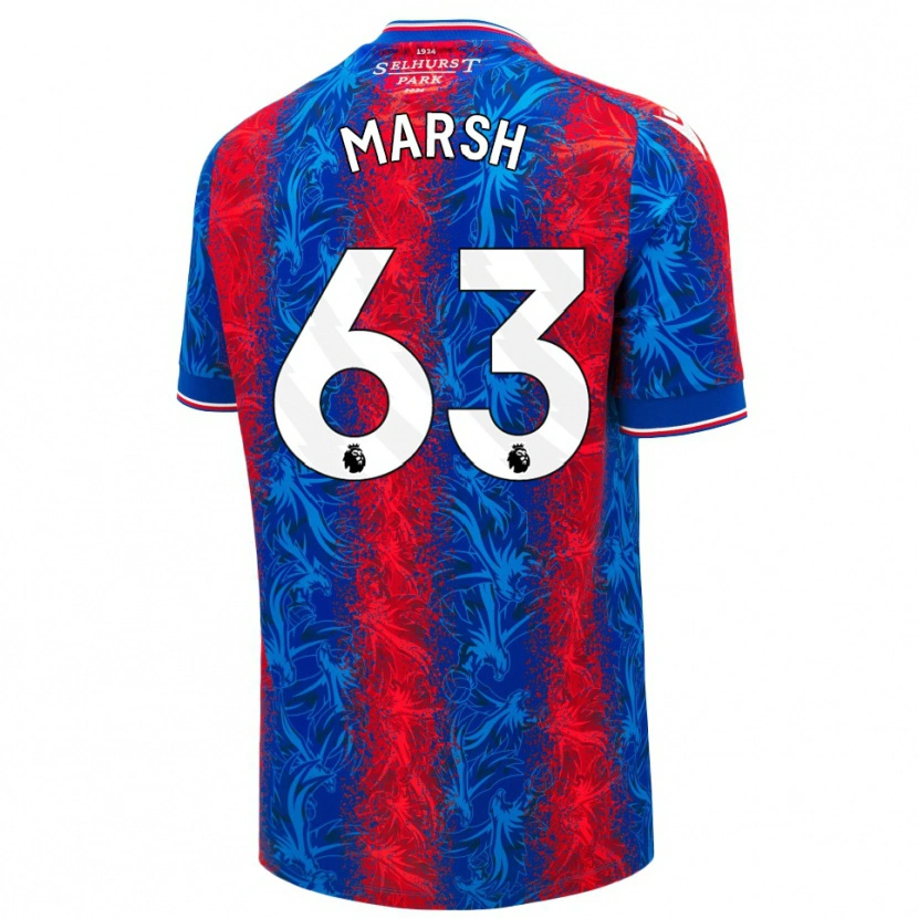 Danxen Kid Zach Marsh #63 Red Blue Stripes Home Jersey 2024/25 T-Shirt