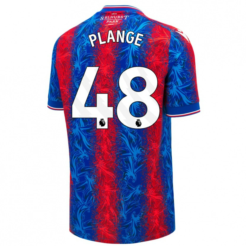 Danxen Kid Luke Plange #48 Red Blue Stripes Home Jersey 2024/25 T-Shirt
