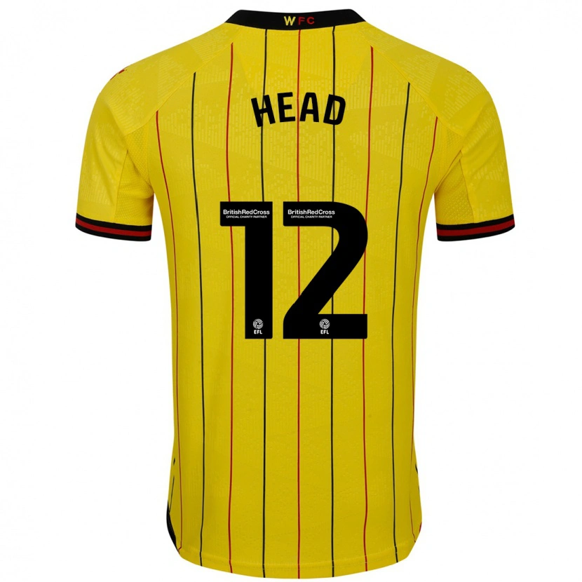 Danxen Kid Ellie Head #12 Yellow Black Home Jersey 2024/25 T-Shirt