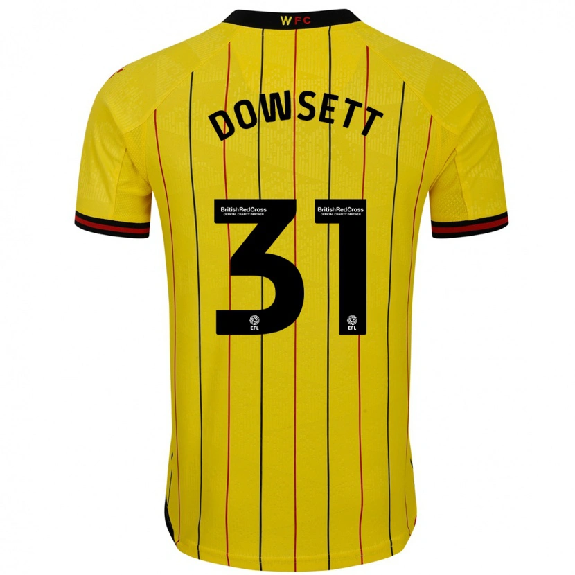 Danxen Kid Rebekah Dowsett #31 Yellow Black Home Jersey 2024/25 T-Shirt