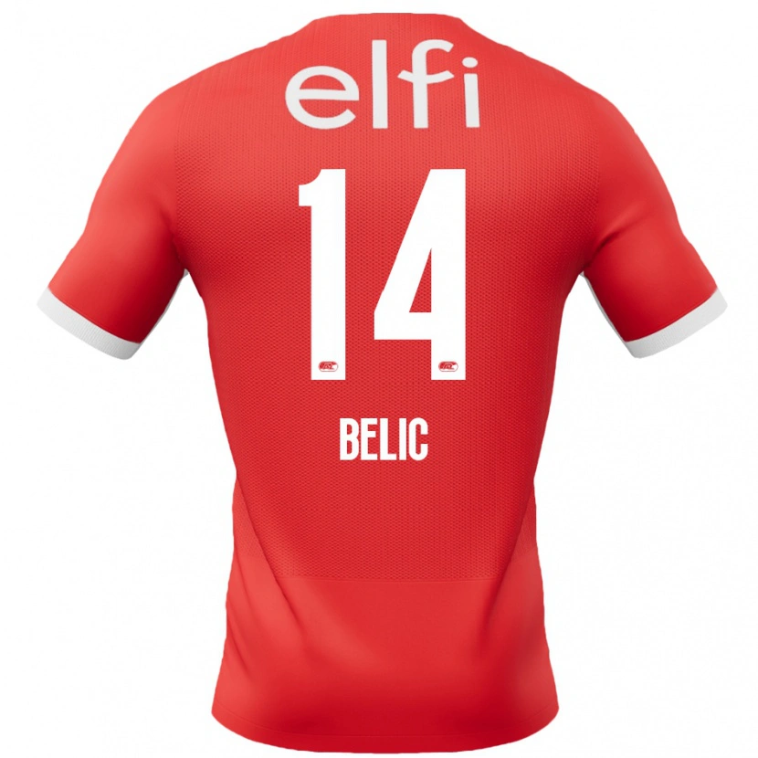Danxen Kid Kristijan Belic #14 Red White Home Jersey 2024/25 T-Shirt