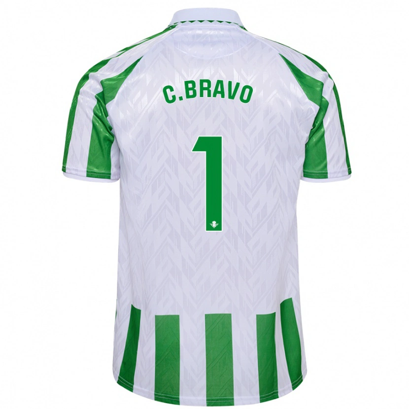 Danxen Kid Claudio Bravo #1 Green White Stripes Home Jersey 2024/25 T-Shirt
