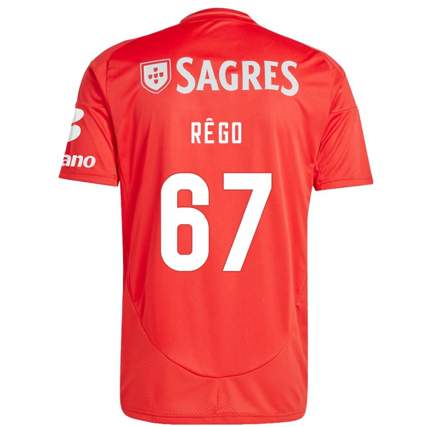 Danxen Kid Rodrigo Rêgo #67 Red White Home Jersey 2024/25 T-Shirt