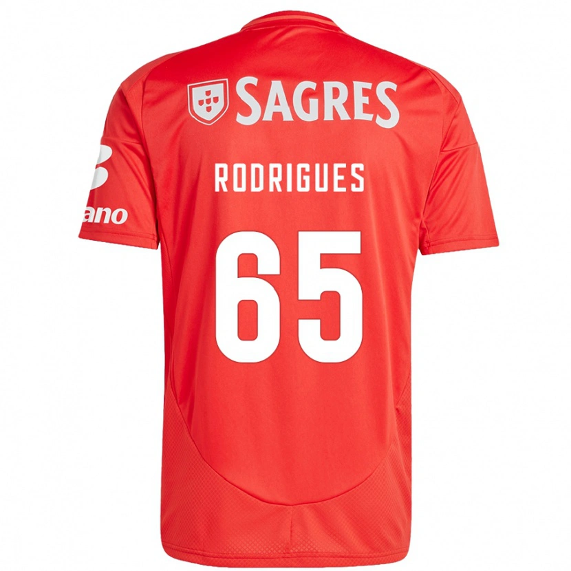 Danxen Kid Rafael Rodrigues #65 Red White Home Jersey 2024/25 T-Shirt