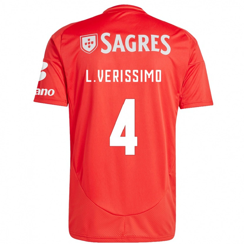 Danxen Kid Lucas Verissimo #4 Red White Home Jersey 2024/25 T-Shirt