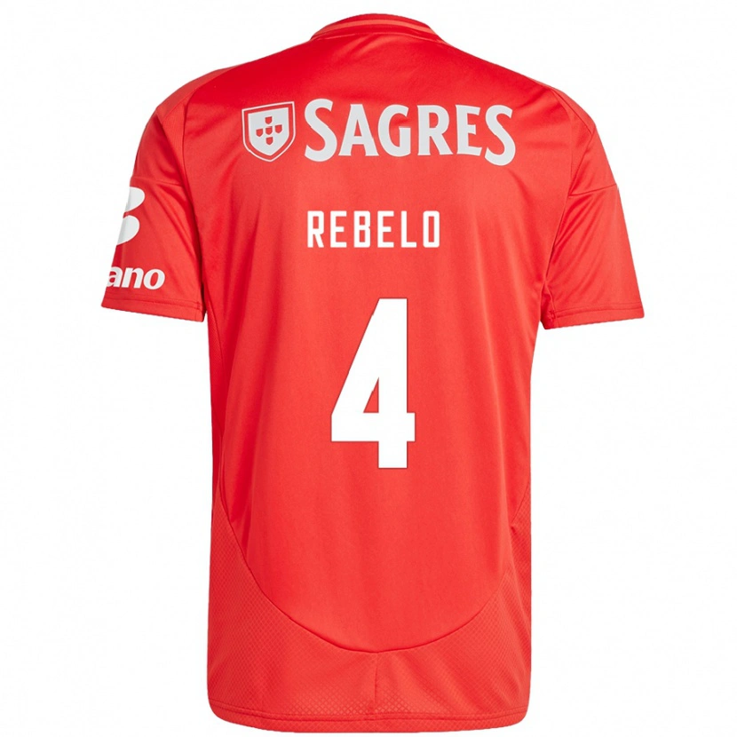 Danxen Kid Silvia Rebelo #4 Red White Home Jersey 2024/25 T-Shirt