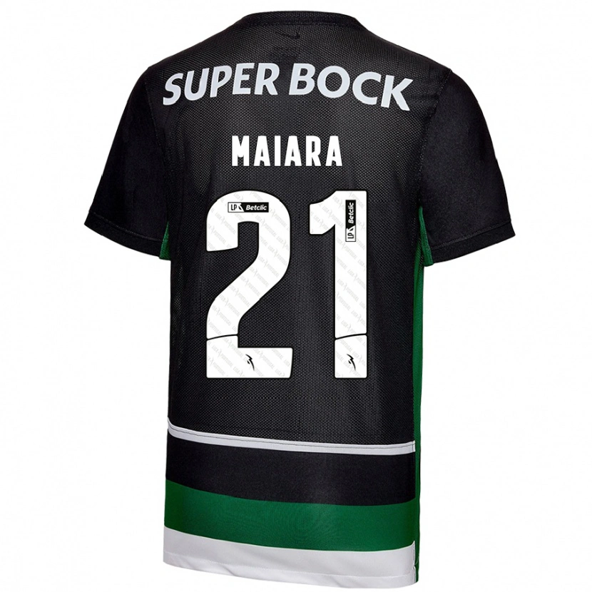 Danxen Kid Maiara Carolina Niehues #21 Black White Green Home Jersey 2024/25 T-Shirt