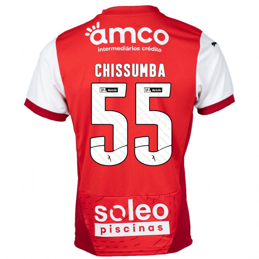 Danxen Kid Chissumba #55 Red White Home Jersey 2024/25 T-Shirt
