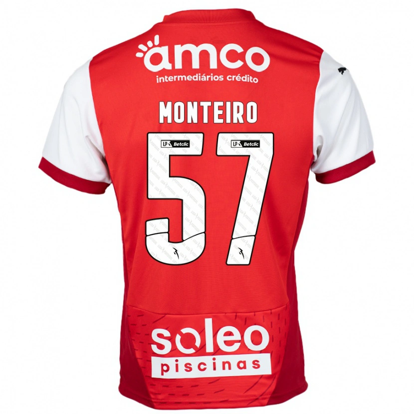 Danxen Kid Jordan Monteiro #57 Red White Home Jersey 2024/25 T-Shirt
