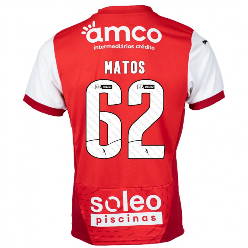 Danxen Kid Nuno Matos #62 Red White Home Jersey 2024/25 T-Shirt