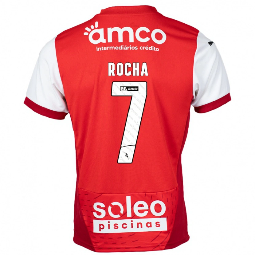 Danxen Kid Carolina Rocha #7 Red White Home Jersey 2024/25 T-Shirt