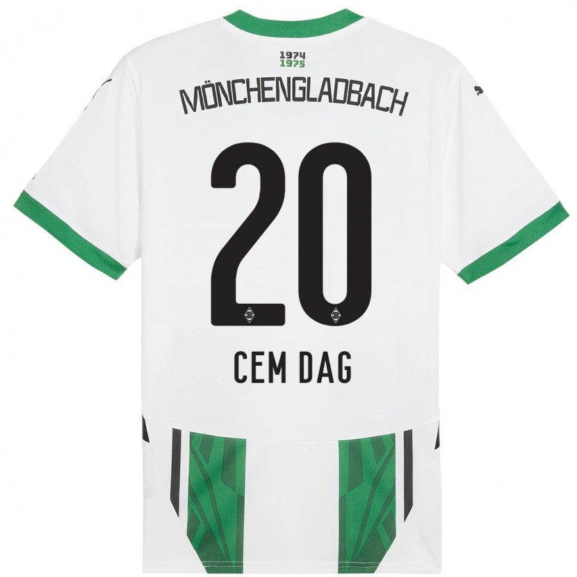 Danxen Kid Cem Dag #20 White Green Home Jersey 2024/25 T-Shirt