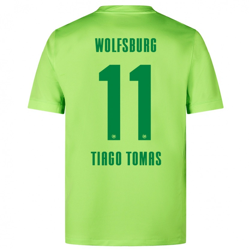 Danxen Kid Tiago Tomás #11 Fluorescent Green Home Jersey 2024/25 T-Shirt