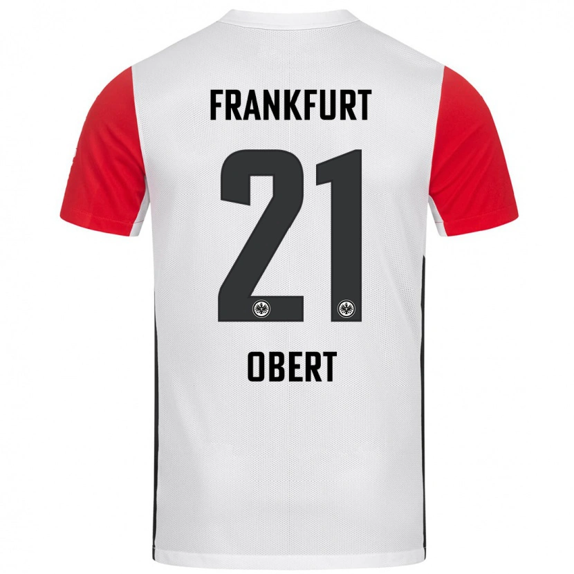 Danxen Kid Yuriy Obert #21 White Red Home Jersey 2024/25 T-Shirt