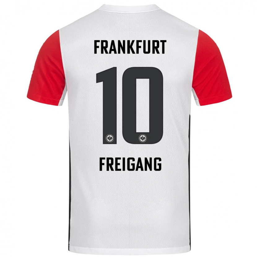 Danxen Kid Laura Freigang #10 White Red Home Jersey 2024/25 T-Shirt
