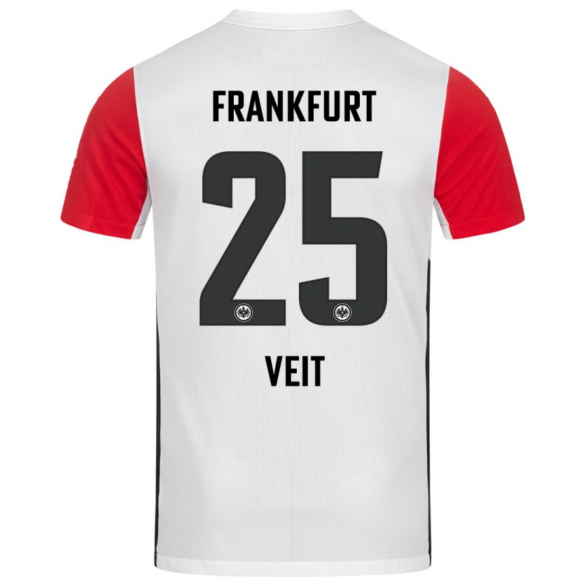 Danxen Kid Jella Veit #25 White Red Home Jersey 2024/25 T-Shirt