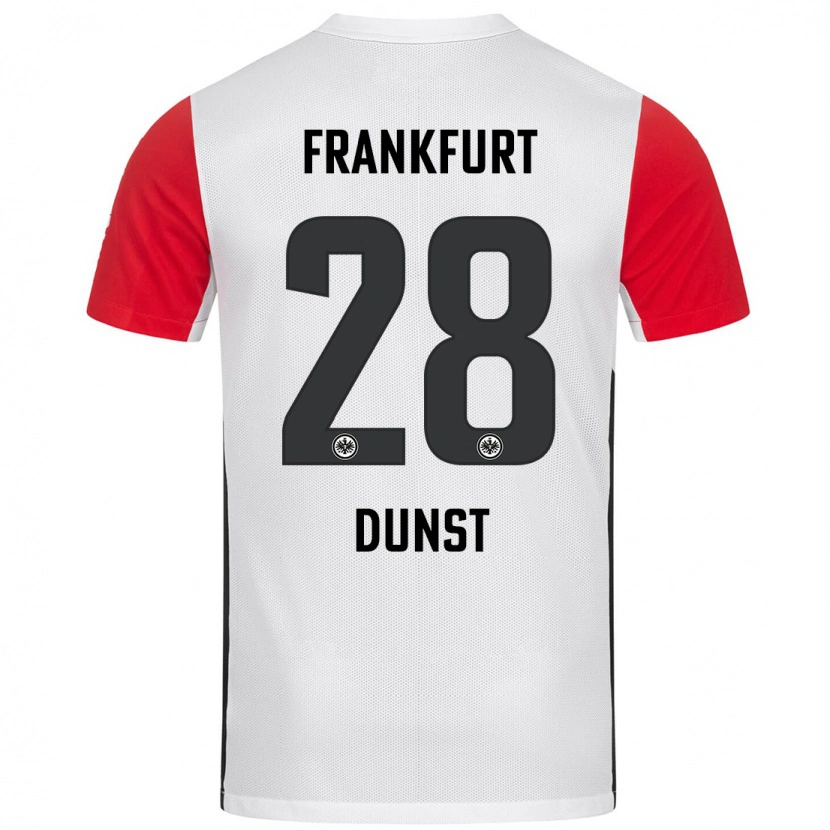 Danxen Kid Barbara Dunst #28 White Red Home Jersey 2024/25 T-Shirt