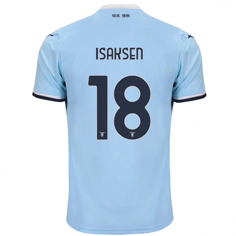 Danxen Kid Gustav Isaksen #18 Blue Home Jersey 2024/25 T-Shirt