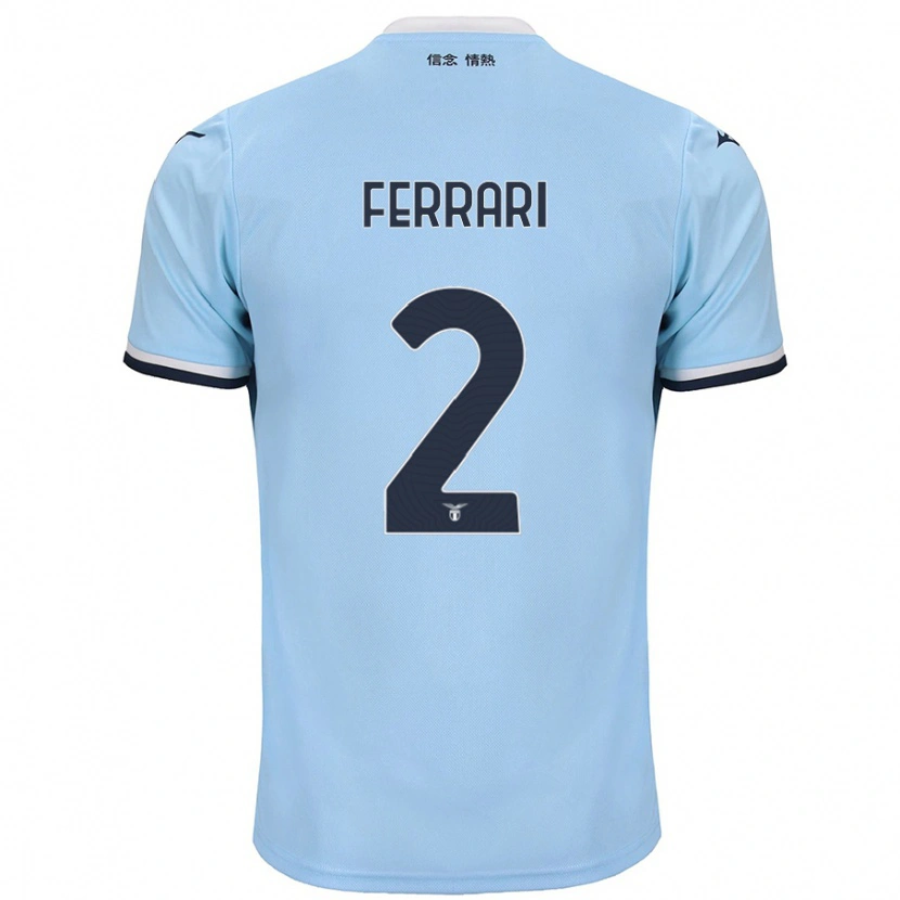 Danxen Kid Lorenzo Ferrari #2 Blue Home Jersey 2024/25 T-Shirt
