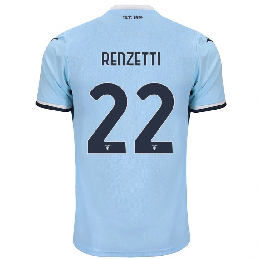 Danxen Kid Davide Renzetti #22 Blue Home Jersey 2024/25 T-Shirt
