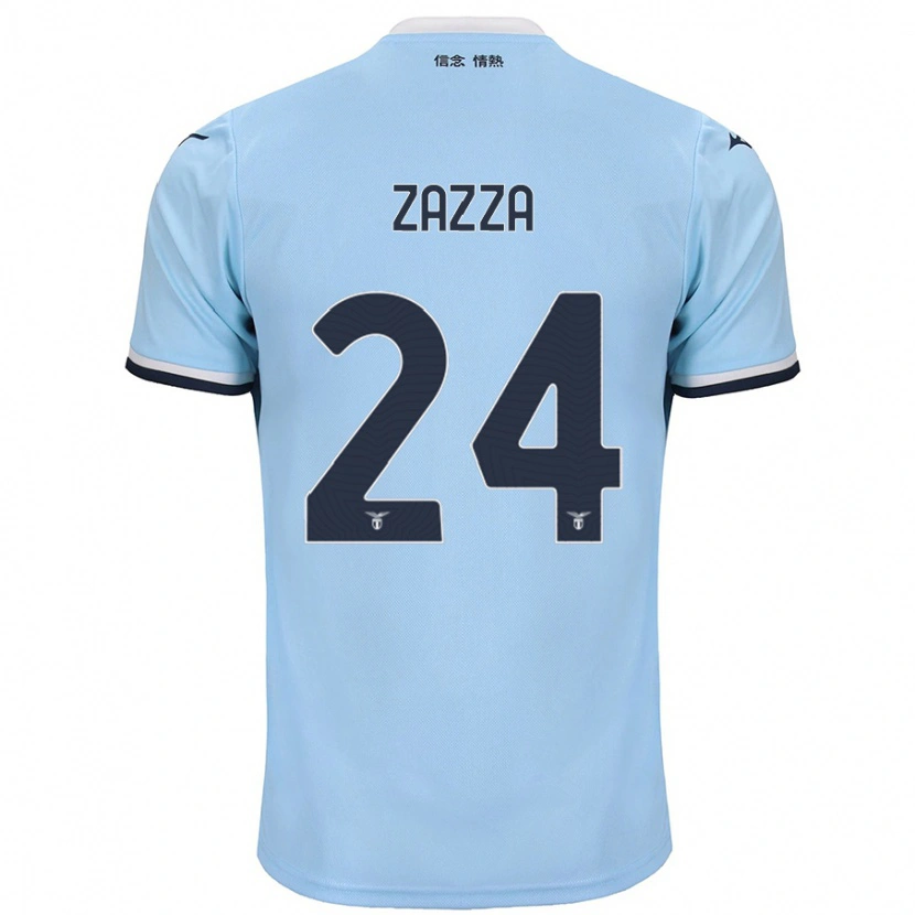 Danxen Kid Matteo Zazza #24 Blue Home Jersey 2024/25 T-Shirt
