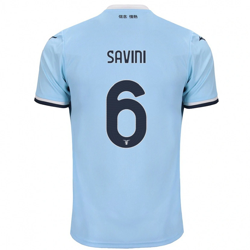 Danxen Kid Federica Savini #6 Blue Home Jersey 2024/25 T-Shirt