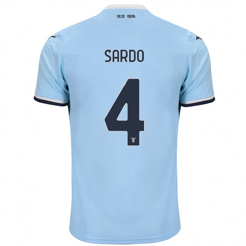 Danxen Kid Jacopo Sardo #4 Blue Home Jersey 2024/25 T-Shirt