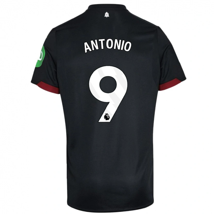 Danxen Kid Michail Antonio #9 Black White Away Jersey 2024/25 T-Shirt