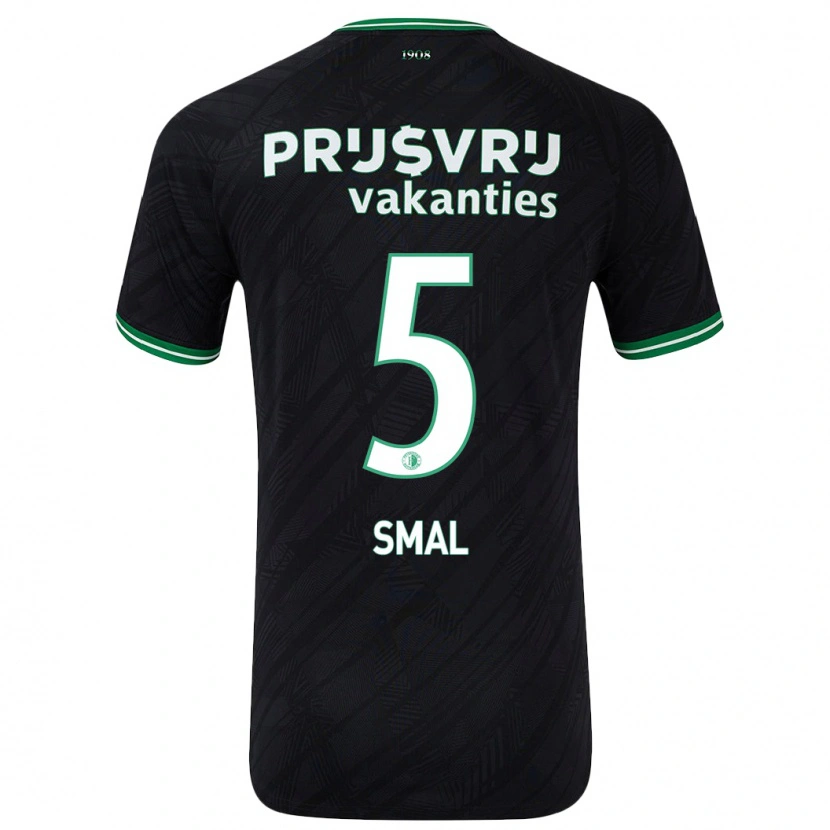 Danxen Kid Gijs Smal #5 Black Green Away Jersey 2024/25 T-Shirt