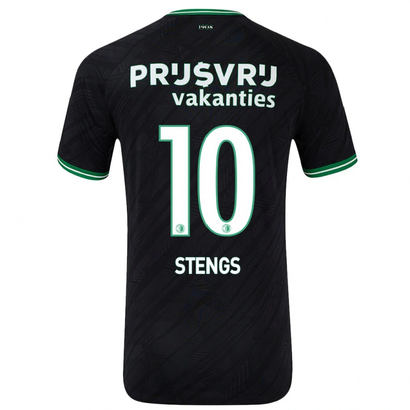 Danxen Kid Calvin Stengs #10 Black Green Away Jersey 2024/25 T-Shirt