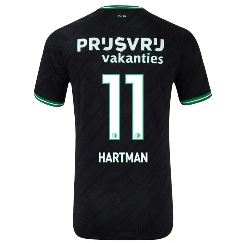Danxen Kid Quilindschy Hartman #11 Black Green Away Jersey 2024/25 T-Shirt