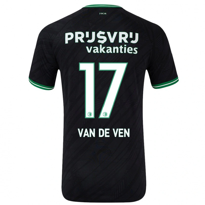 Danxen Kid Zoi Van De Ven #17 Black Green Away Jersey 2024/25 T-Shirt