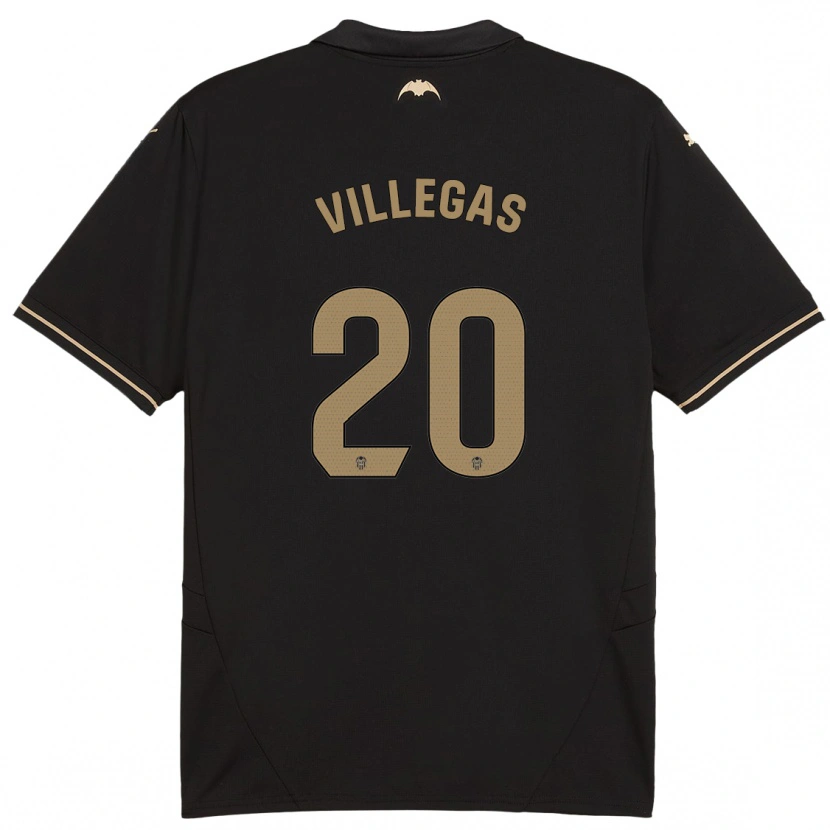 Danxen Kid Noelia Villegas #20 Black Away Jersey 2024/25 T-Shirt