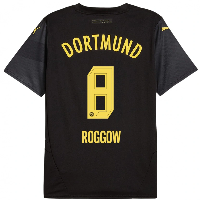 Danxen Kid Franz Roggow #8 Black Yellow Away Jersey 2024/25 T-Shirt