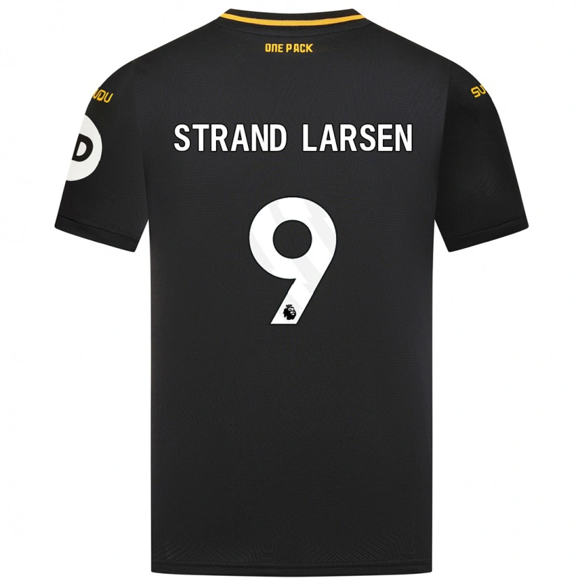 Danxen Kid Jørgen Strand Larsen #9 Black Away Jersey 2024/25 T-Shirt