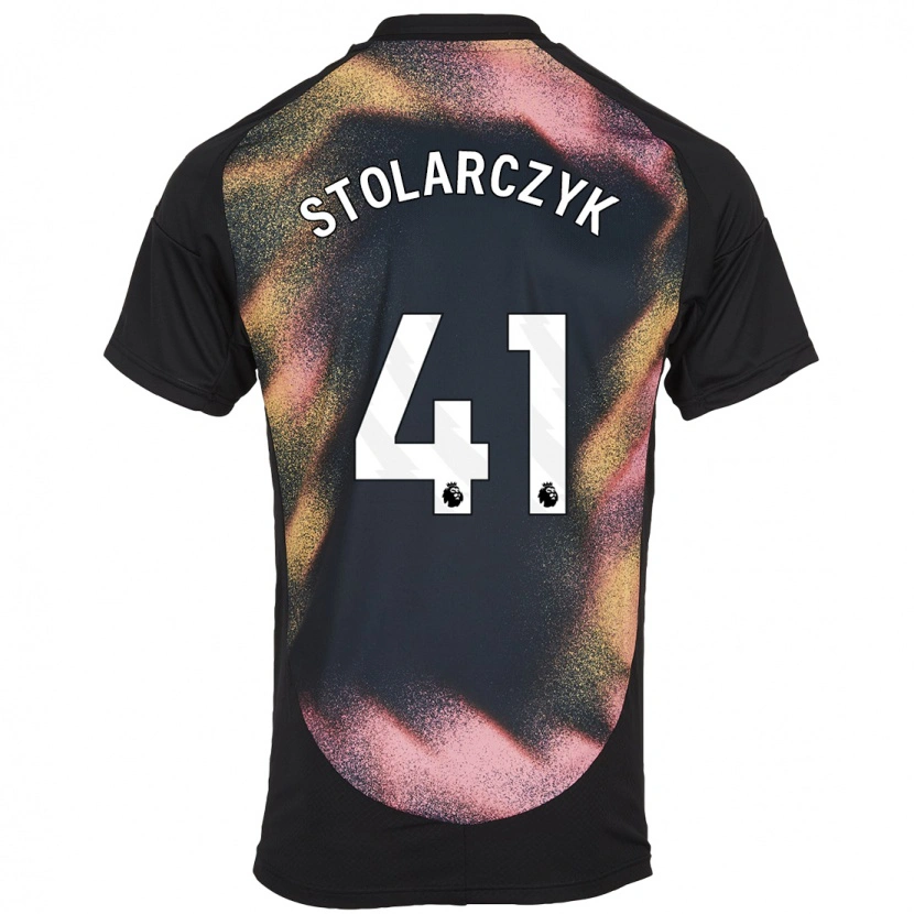 Danxen Kid Jakub Stolarczyk #41 Black White Away Jersey 2024/25 T-Shirt