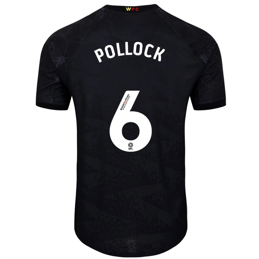 Danxen Kid Mattie Pollock #6 Black White Away Jersey 2024/25 T-Shirt