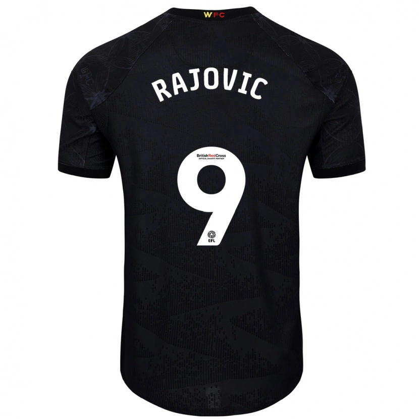 Danxen Kid Mileta Rajovic #9 Black White Away Jersey 2024/25 T-Shirt
