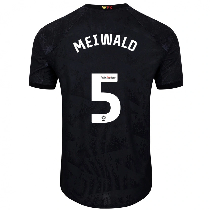 Danxen Kid Anne Meiwald #5 Black White Away Jersey 2024/25 T-Shirt