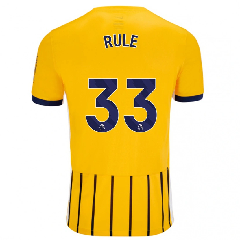Danxen Kid Charlize Rule #33 Gold Blue Pinstripes Away Jersey 2024/25 T-Shirt